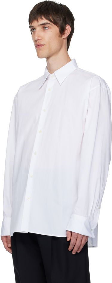 Košeľa Dries Van Noten Dries Van Noten Sequined Collar and Cuff Shirt Biela | 252-020739-2293, 3