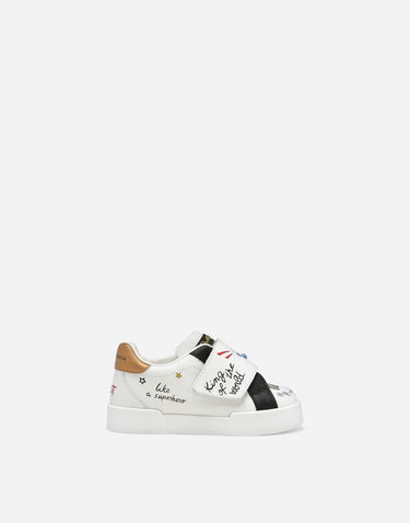Tenisky a topánky Dolce & Gabbana Printed Calfskin Portofino Biela | DN0135AU120HWF57, 0