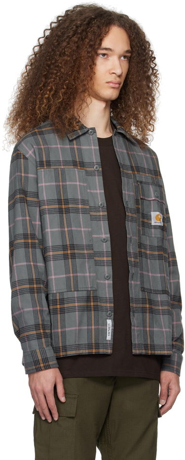 Košeľa Carhartt WIP Plaid Long Sleeve Button-Up Shirt Zelené | I032903, 1