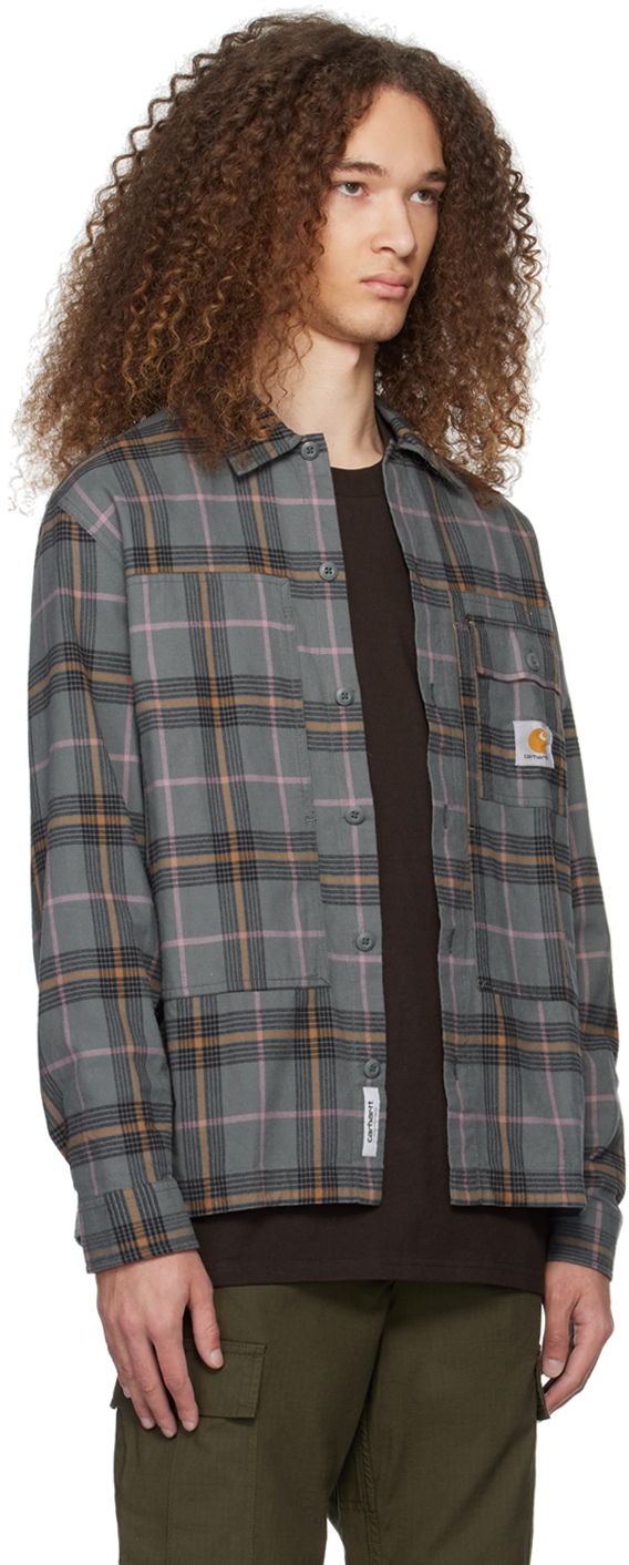 Košeľa Carhartt WIP Plaid Long Sleeve Button-Up Shirt Zelené | I032903, 1