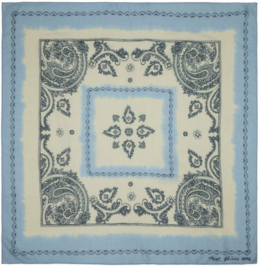 Šál Acne Studios Print Light Wool Scarf Modrá | CA0303-, 0