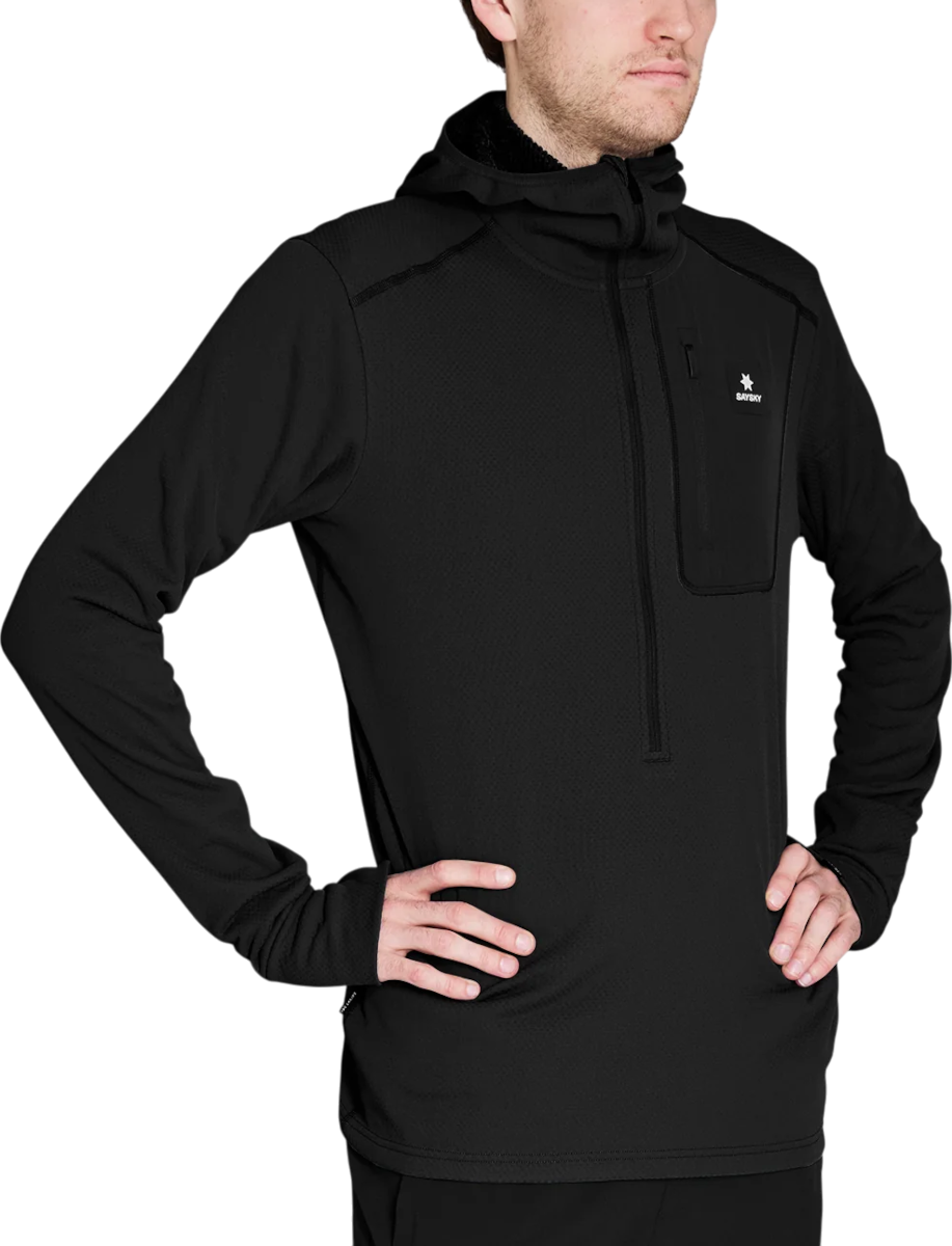 Mikina Saysky Saysky Combat Half Zip Fleece Hoodie Čierna | nmrho30c-901, 0