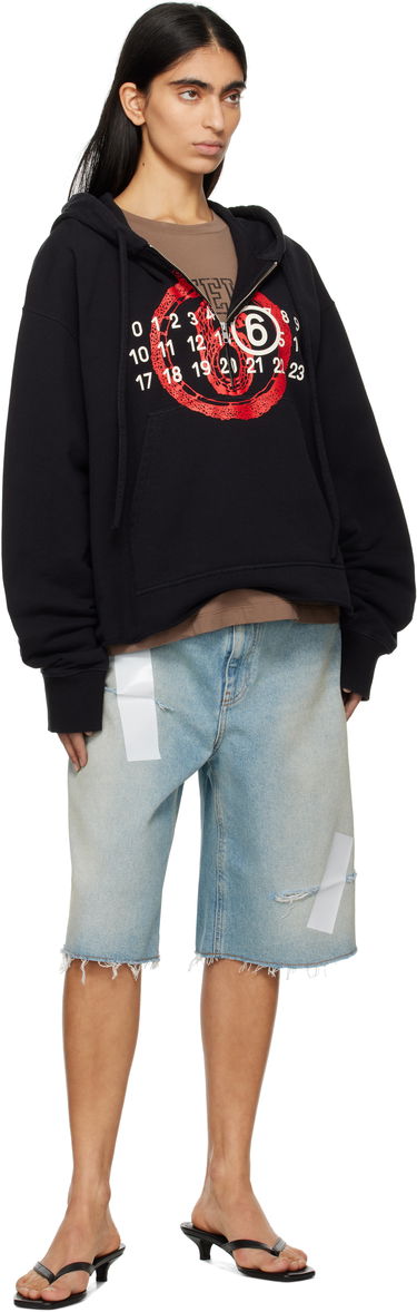 Mikina Maison Margiela MM6 Maison Margiela Lunar New Year Capsule Zip-Up Hoodie Čierna | S62GU0136 M25014, 3
