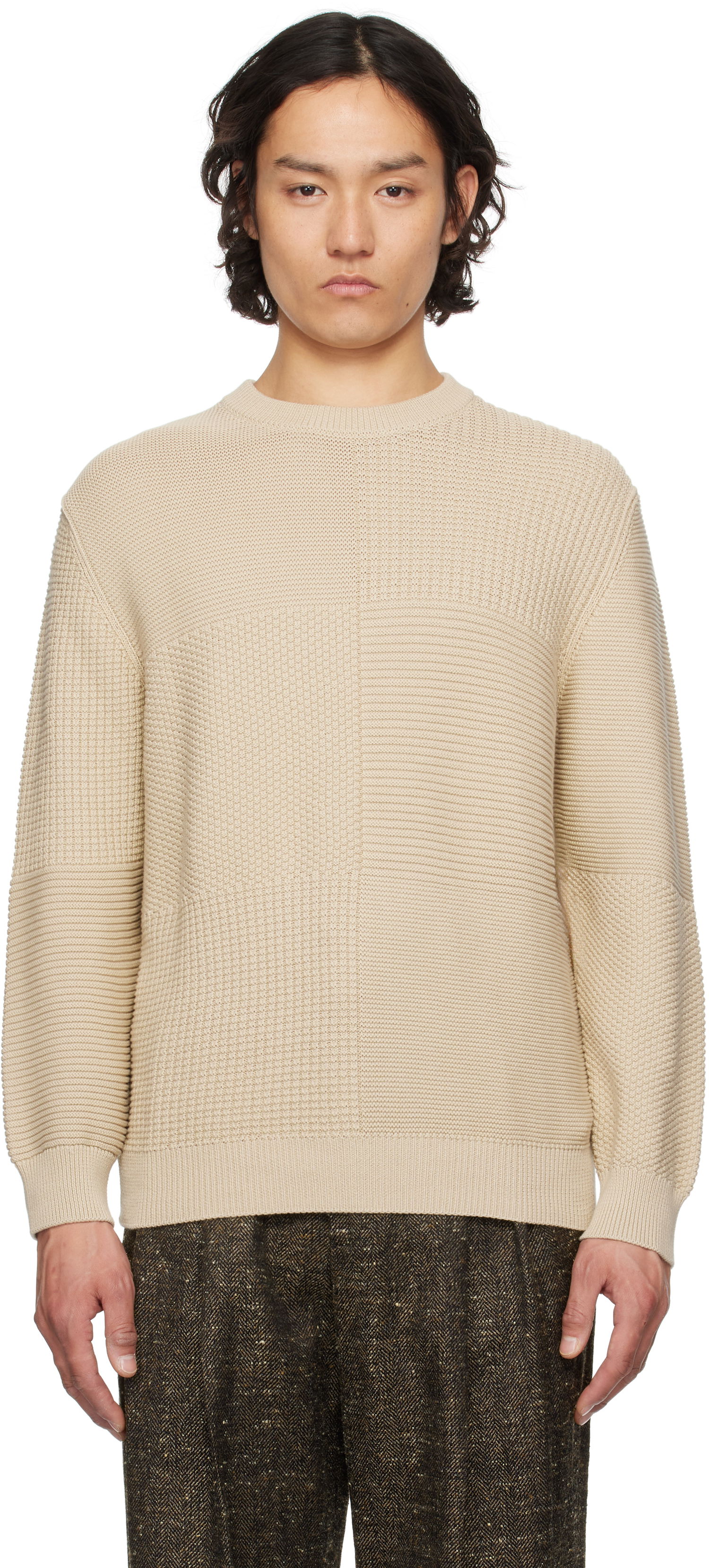 Sveter Paul Smith PS Paul Smith Organic Cotton Knit Sweater Béžová | M2R-316Z-P22303-61, 0