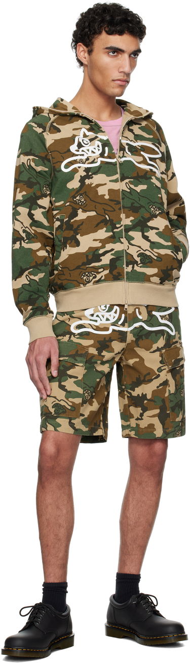 Mikina BBC IceCream ICECREAM Running Dog Woodland Camo Zip-Up Hoodie Zelené | IC24S38, 3