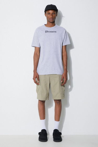 Tričko Pleasures T-Shirt With Print Šedá | P23SU057, 1