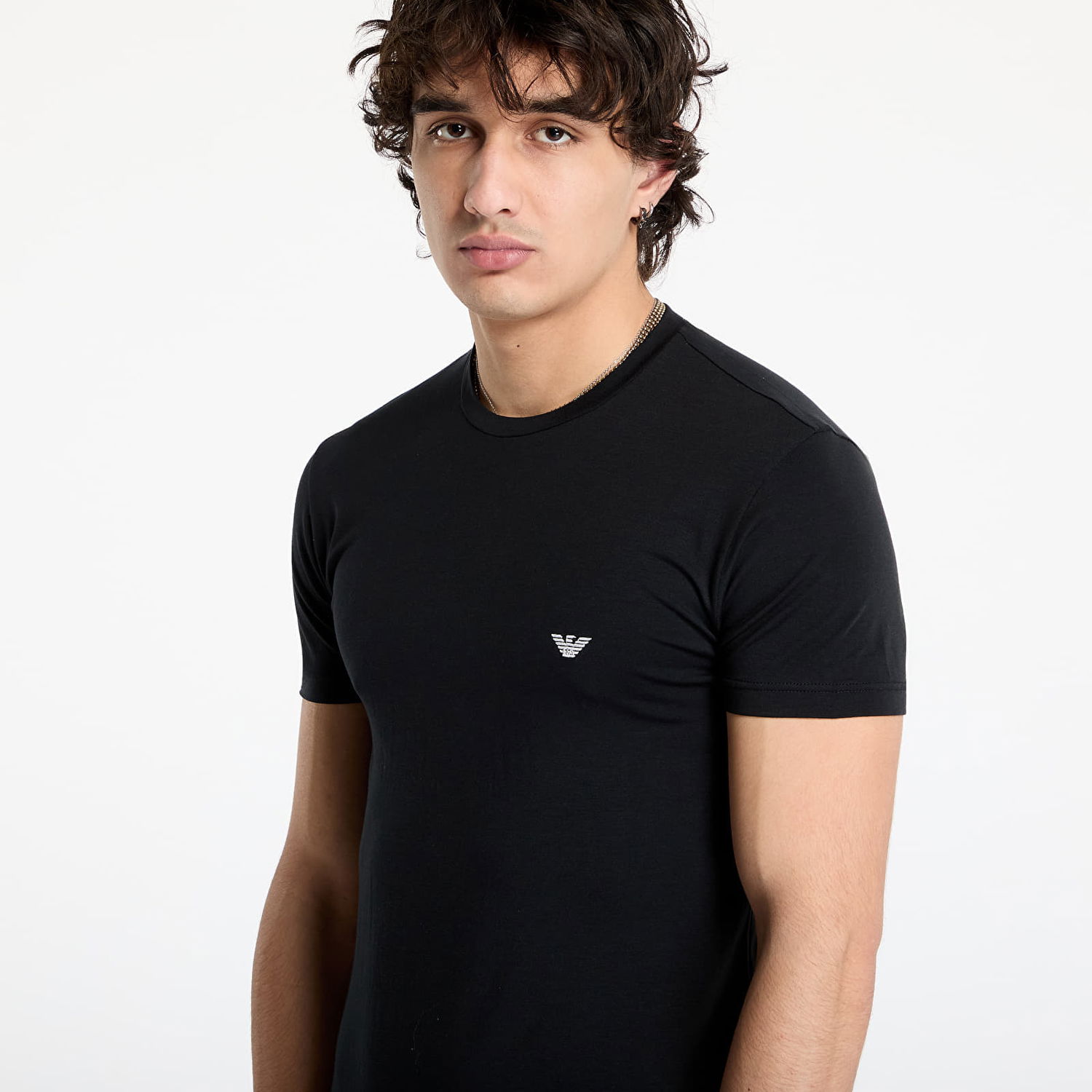 Tričko Emporio Armani Knit Crew Neck T-Shirt Čierna | 111971 4F526 00020, 1