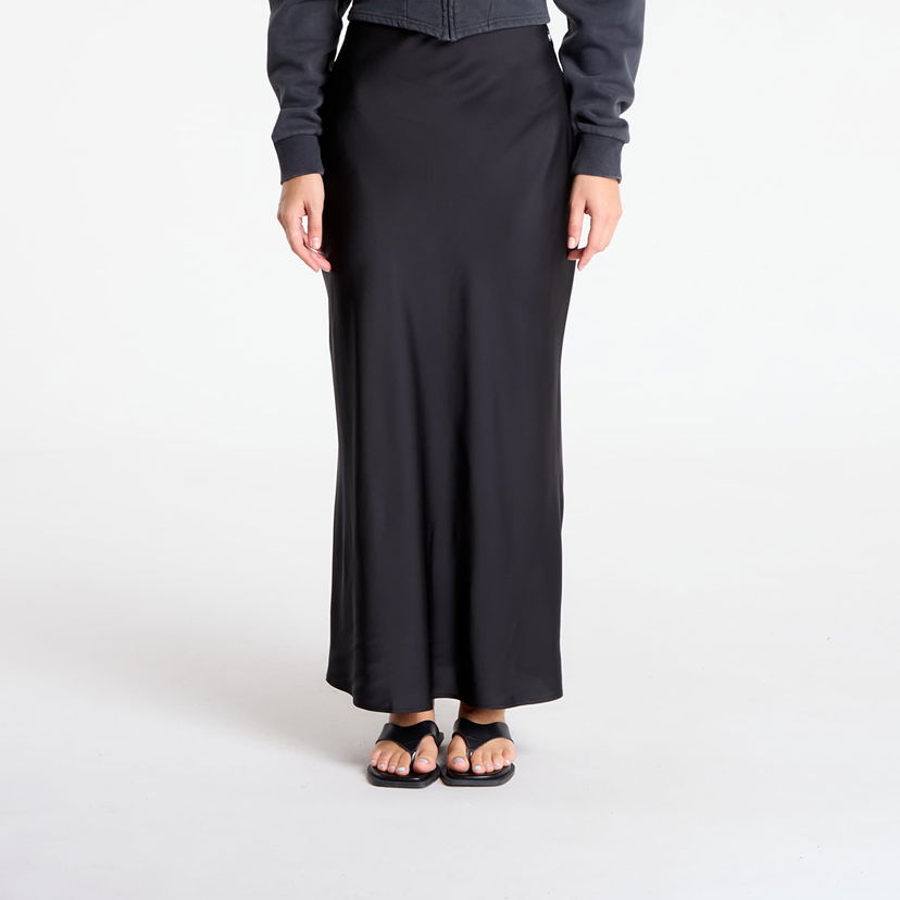 Sukňa GUESS GUESS Sibilla Long Satin Skirt Čierna | W5YD55WF1T2-JBLK
