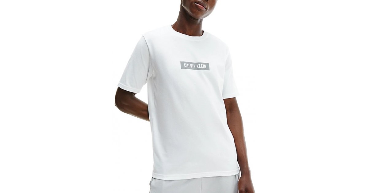 Tričko CALVIN KLEIN Performance Logo Gym Tee Biela | 00gms1k142-540, 1