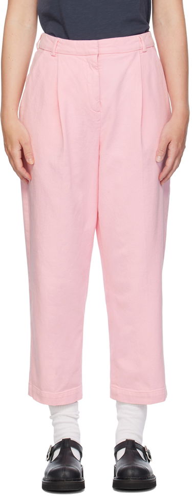Nohavice YMC Market Pleated Trousers Ružová | Q4WMB, 0