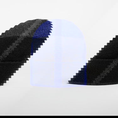 Kulicha Off-White Off-White Bookish Check Lo Beanie Modrá | OWLC01BF25KNI0034740, 1