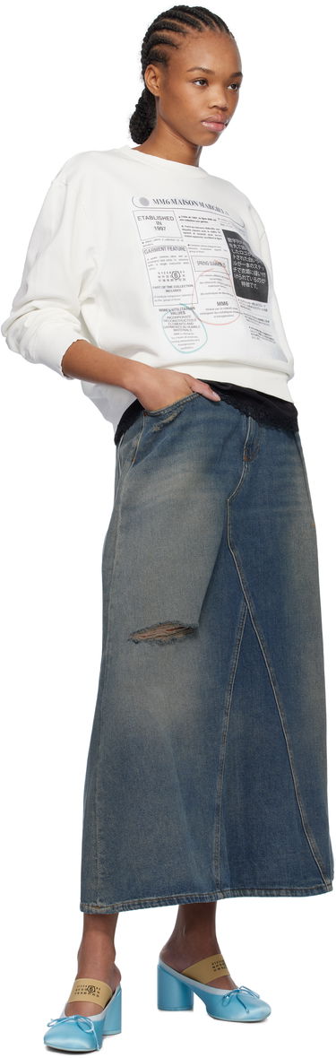Sukňa Maison Margiela Maison Margiela Darting Denim Midi Skirt Modrá | S52ME0022 M30017, 3