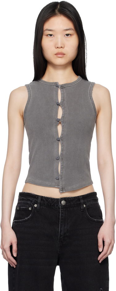 Tielko Ksubi Ksubi Syndicate Xtra Rework Tank Top Šedá | WPS25SI002, 0