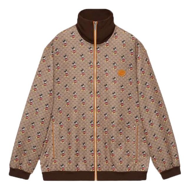 Bomber bunda Gucci Disney x  Mickey Mouse Print Long Sleeve Jacket Hnedá | 604210-XJB64-2100, 0