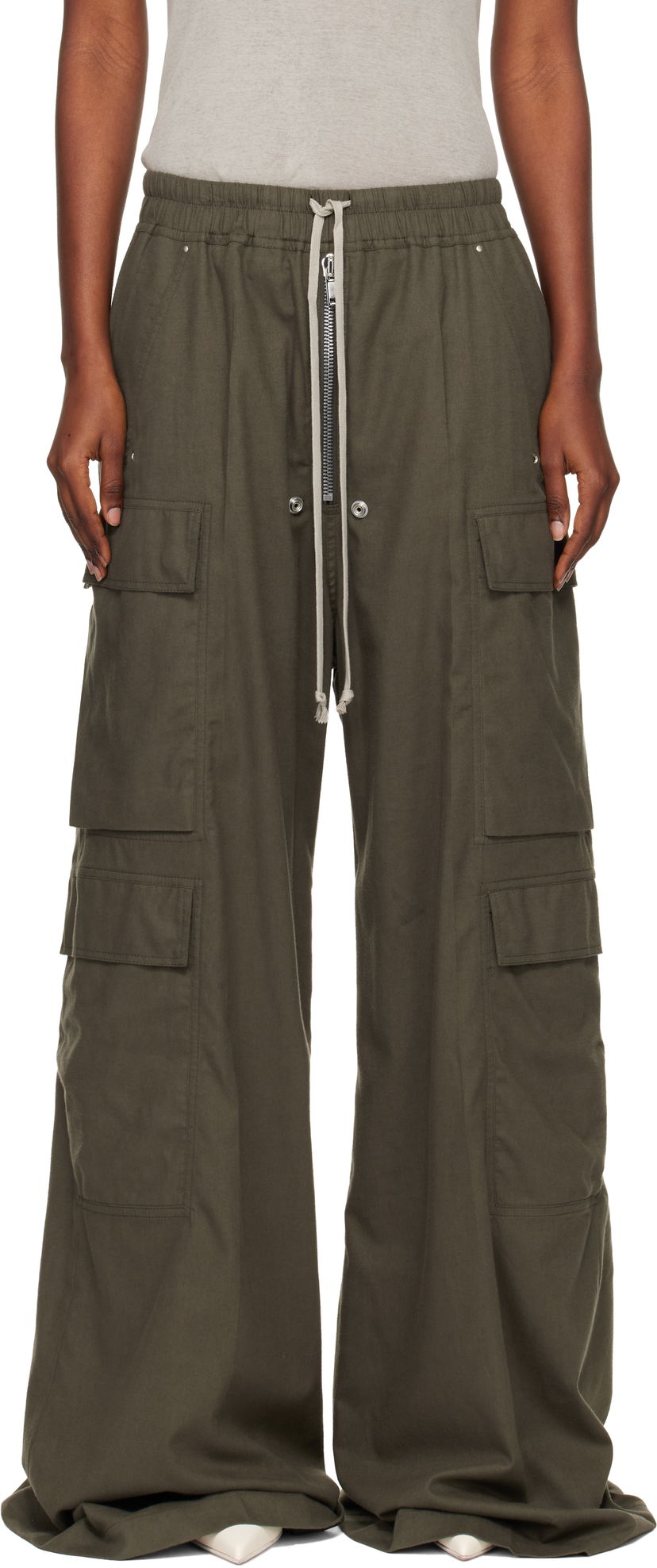Cargo nohavice Rick Owens Concordians Cargobelas Cargo Trousers Zelené | RP02E4327 FLW
