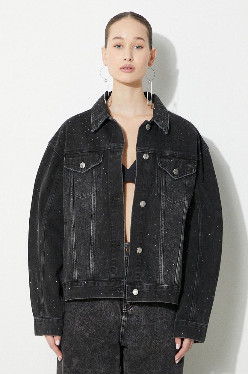 Bunda Ksubi Oversized Denim Jacket Čierna | WSP24JK013