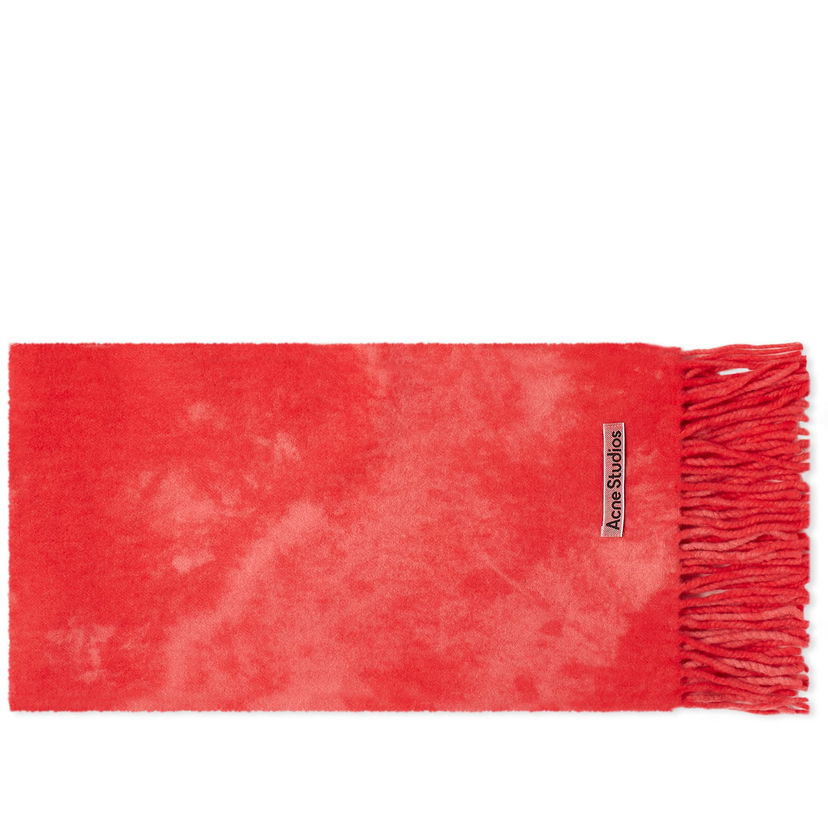 Šál Acne Studios Canada Narrow Tie Dye Scarf "Bright Pink" Červená | CA0297-ACV