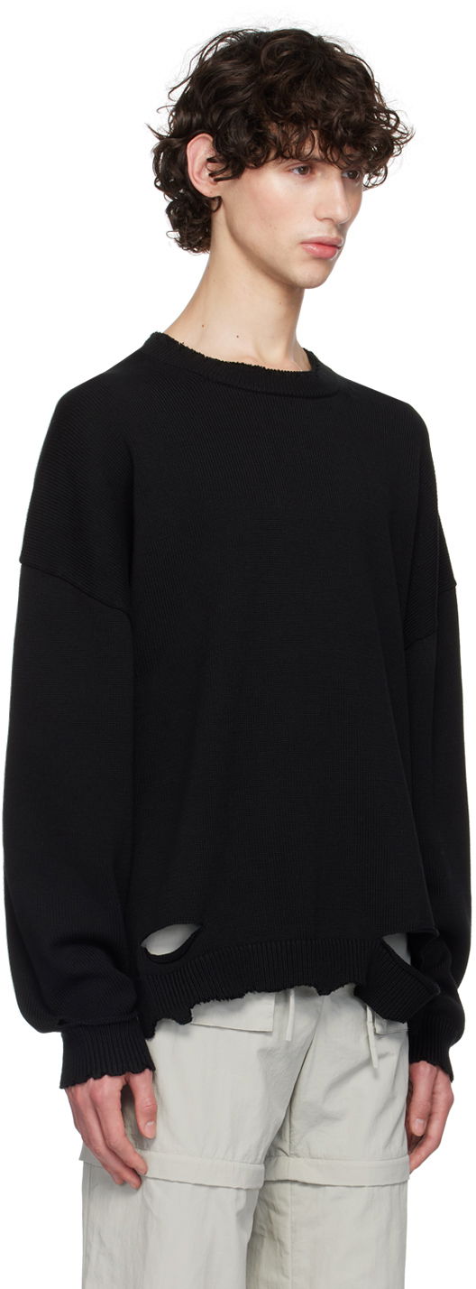 Helmut Lang Distressed Crewneck Sweater