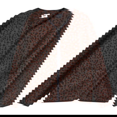 Bunda OBEY Brown Leopard Print Fleece Liner Jacket Hnedá | 221800431, 1