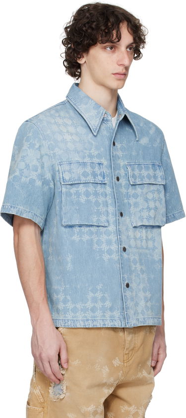 Košeľa AMIRI AMIRI MA Quad Denim Shirt Modrá | AMDNIR1040, 1
