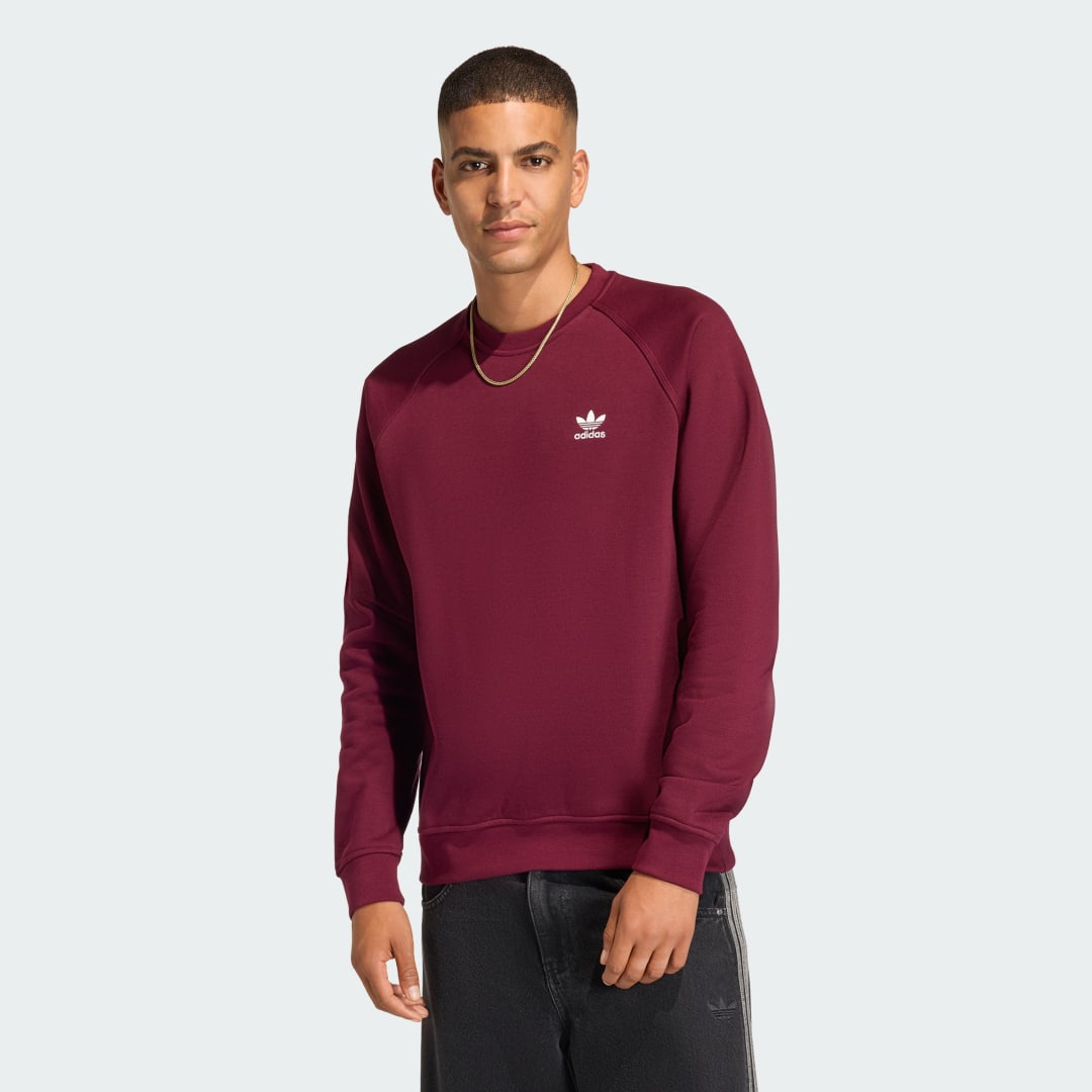 Mikina adidas Performance Essentials Fleece Crewneck Sweatshirt Vínová | HY2082, 0