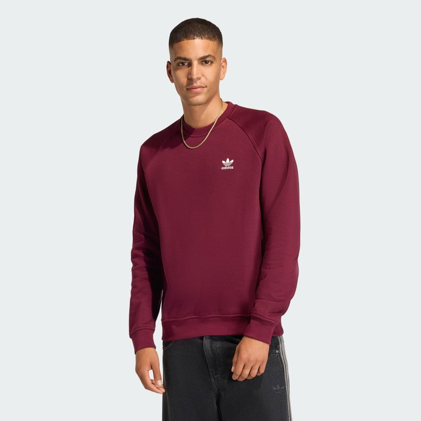 Mikina adidas Performance Essentials Fleece Crewneck Sweatshirt Vínová | HY2082