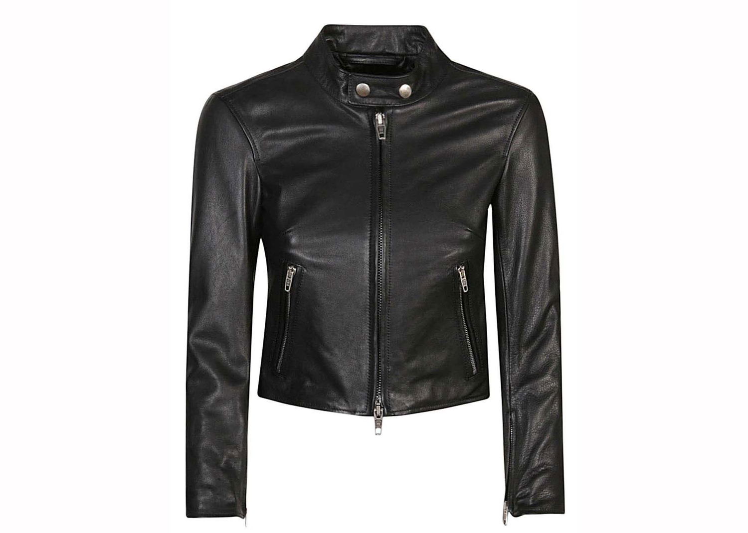 Bunda Balenciaga Leather Jacket Black Čierna | 775707TOS081000, 0