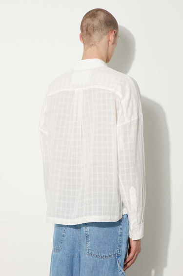 Košeľa Stampd STAMPD Cropped Oversized Buttondown Shirt Biela | SLA.M3320BD.WHT, 2