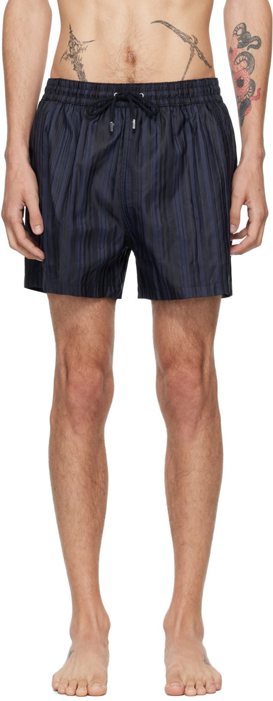 Plavky Paul Smith Paul Smith Stripe Swim Shorts Navy | M1A-239B-N41502-47, 0