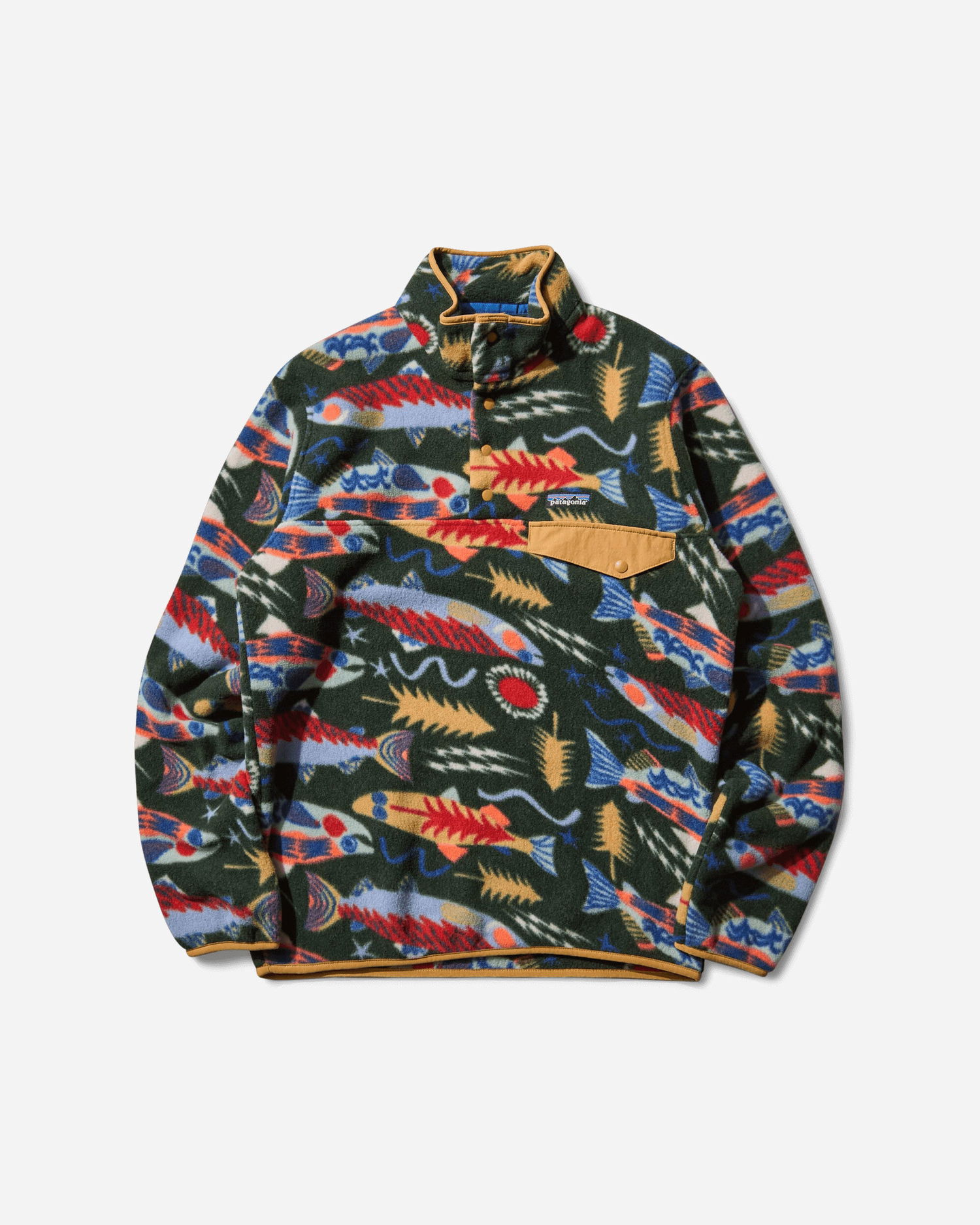 Sveter Patagonia Lightweight Synchilla Snap-T Fleece Pullover Zelené | 25551 SEOG, 1