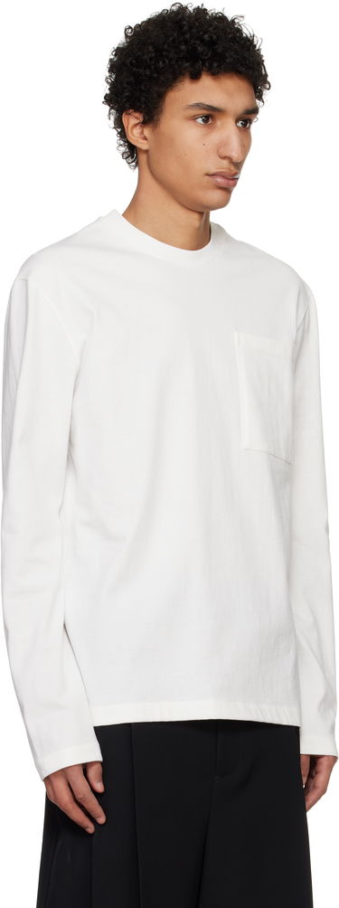 Sveter Jil Sander Jil Sander Logo Flag Pocket Long Sleeve T-Shirt Čierna | J22GC0196_J20256, 4