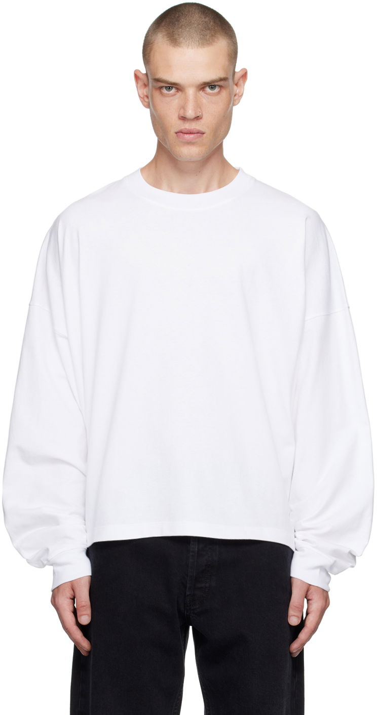 Mikina The Row Long Sleeve T-Shirt Biela | 668-K579, 0