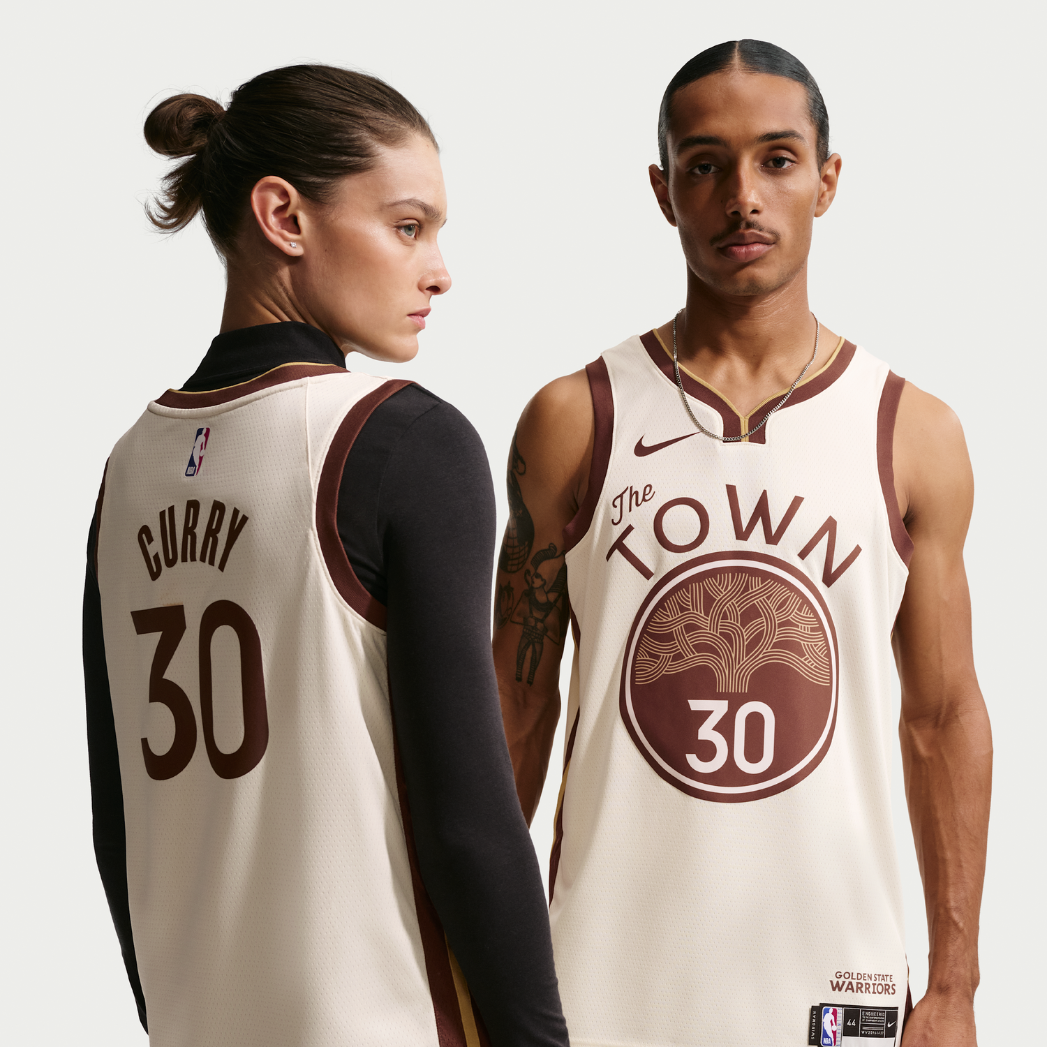 Dres Nike Stephen Curry Golden State Warriors City Edition NBA Swingman Jersey Béžová | HM5981-123, 0