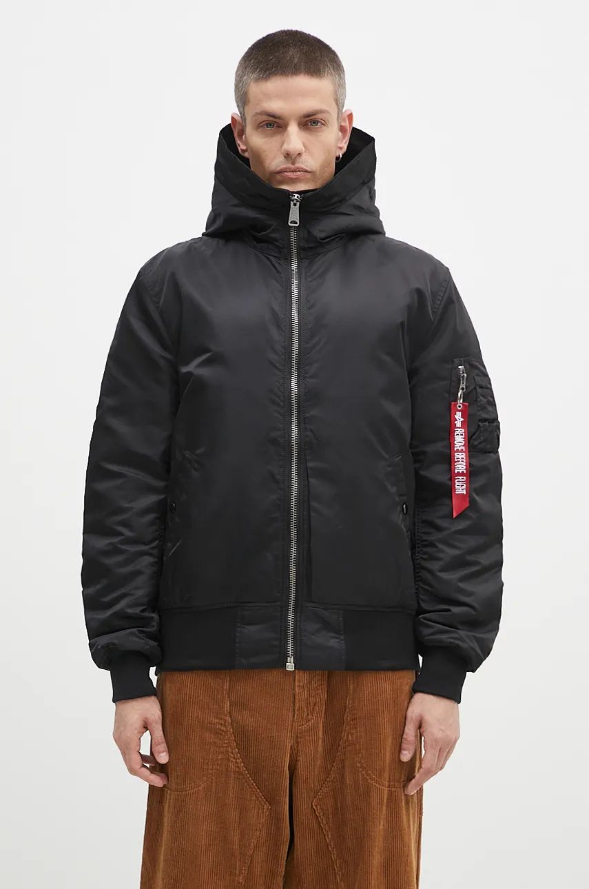 Bomber bunda Alpha Industries MA-1 Hooded Bomber Jacket Čierna | 158104.03, 0