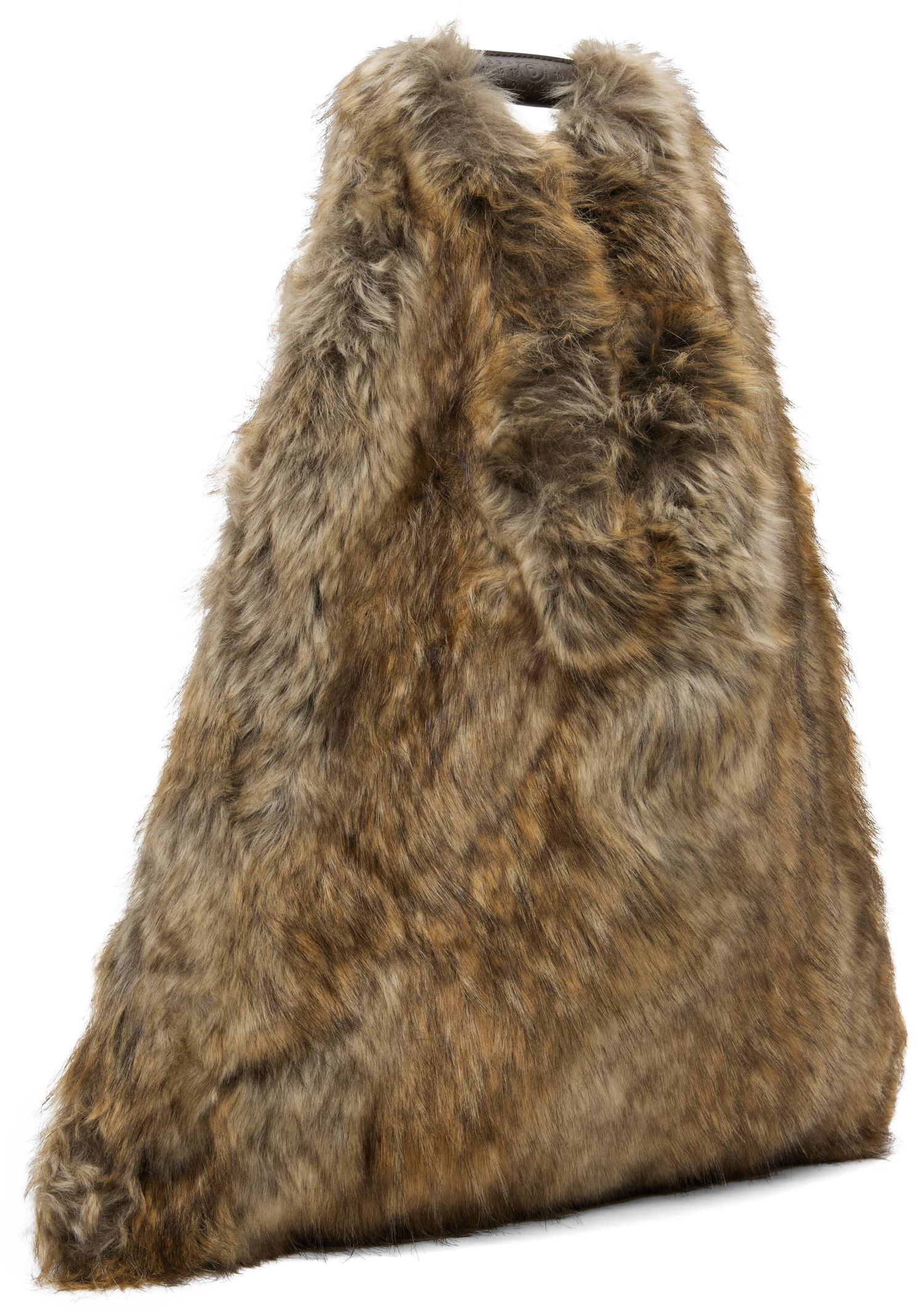 Tote bag Maison Margiela MM6 Maison Margiela Satin and Faux-Fur Tote Hnedá | S54WD0039 P8486, 1