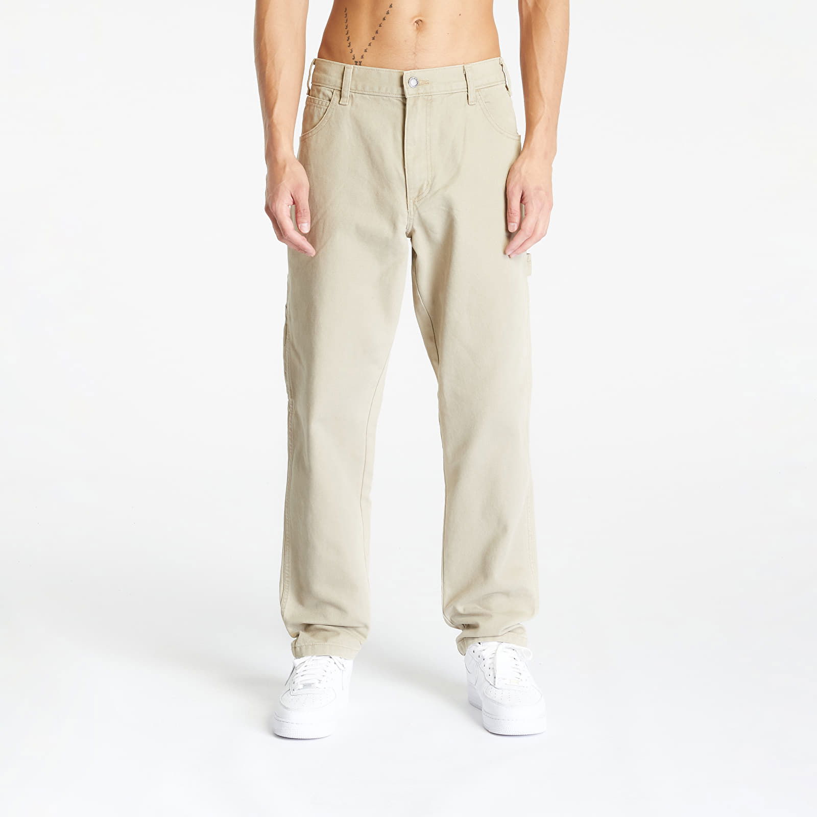 Duck Canvas Carpenter Trousers Stone Washed Desert Sand