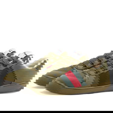 Tenisky a topánky Gucci Screener Cotton Ripstop Sneaker Zelené | 576223-FAD94-3243, 2