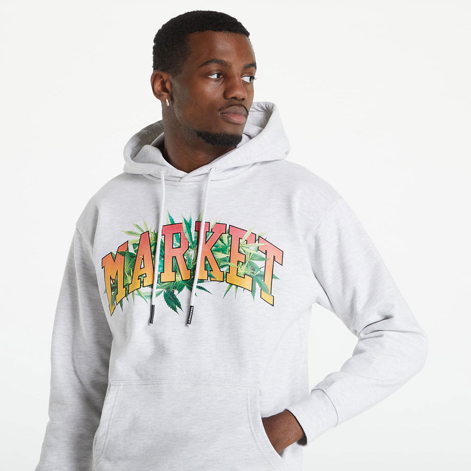 Mikina MARKET Arc Herbal Remedy Hoodie Šedá | 397000351, 1
