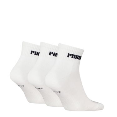Ponožky Puma 3-Pack Quarter Socks PUMA Biela | 938393_01, 1