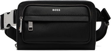 Ľadvinka BOSS Structured Crossbody Pouch Čierna | 50530098, 0