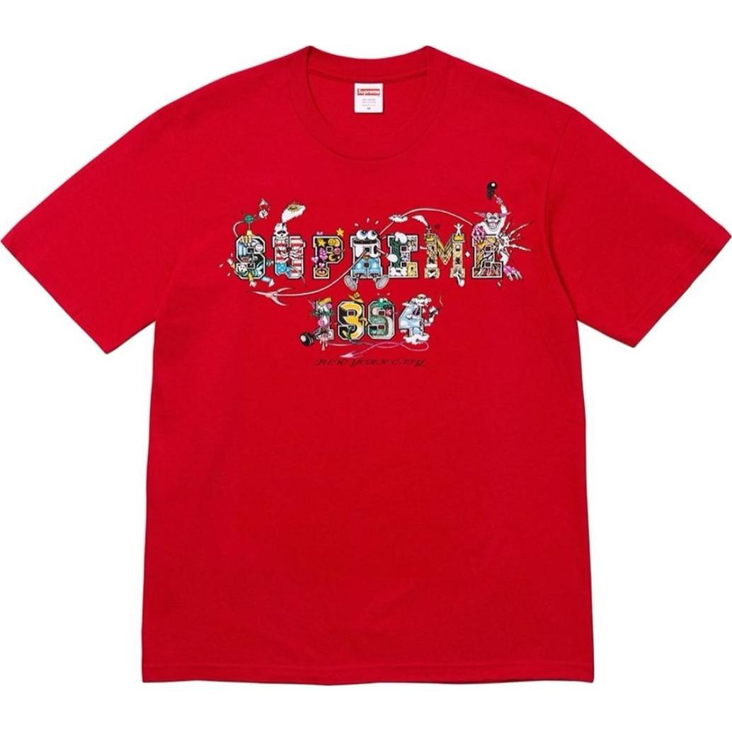 Tričko Supreme Varsity Logo Graphic T-Shirt Červená | SUP-SS24-300, 0