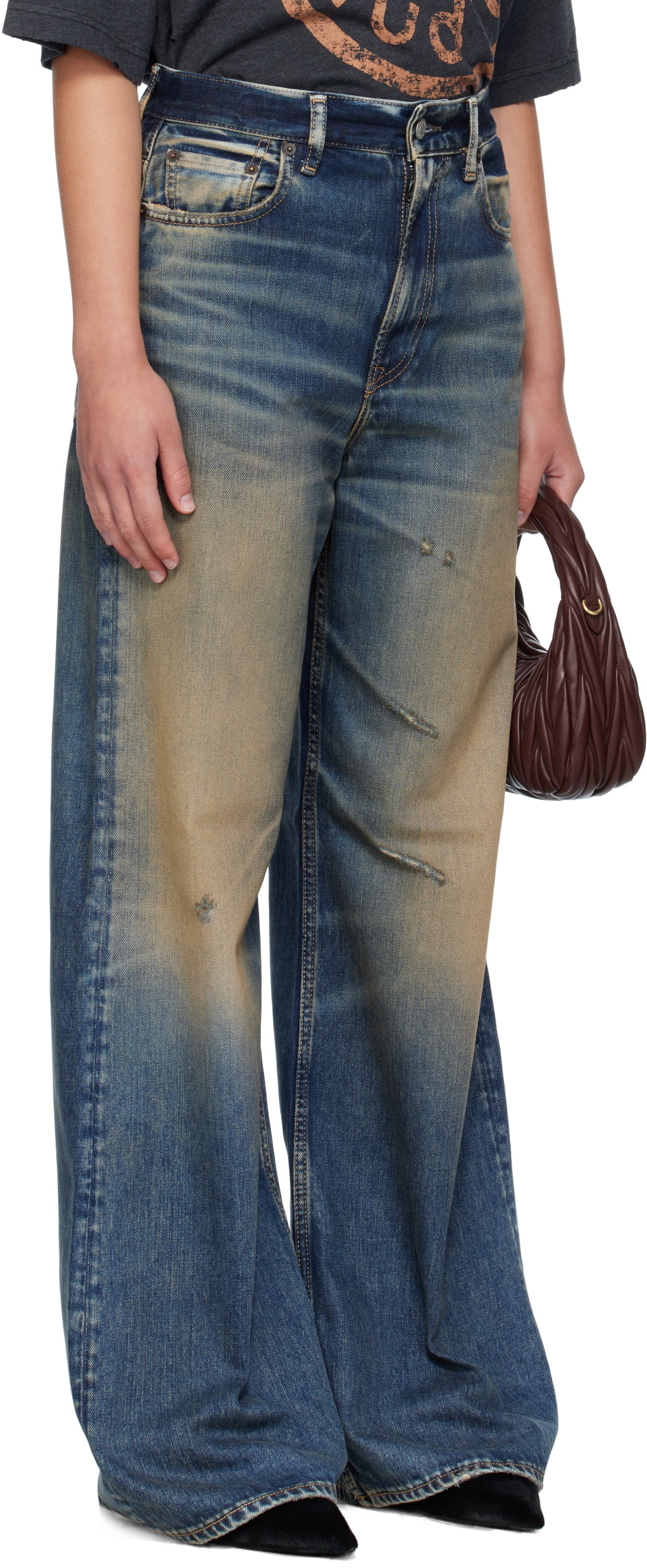 Džínsy Acne Studios Acne Studios Regular-Fit 2022F Jeans Modrá | A00543-, 1