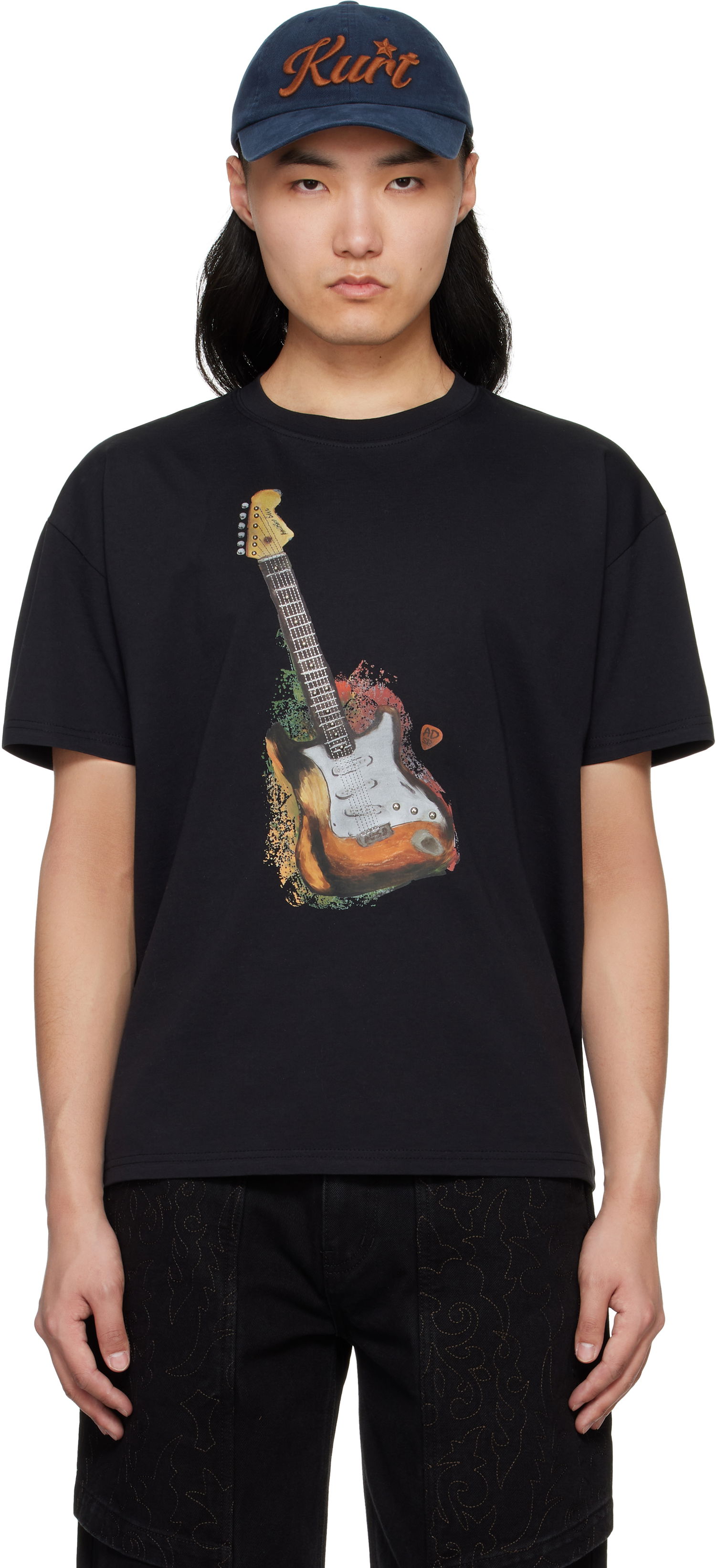 Tričko Andersson Bell Andersson Bell Guitar Graphic T-Shirt Čierna | atb1250u, 0