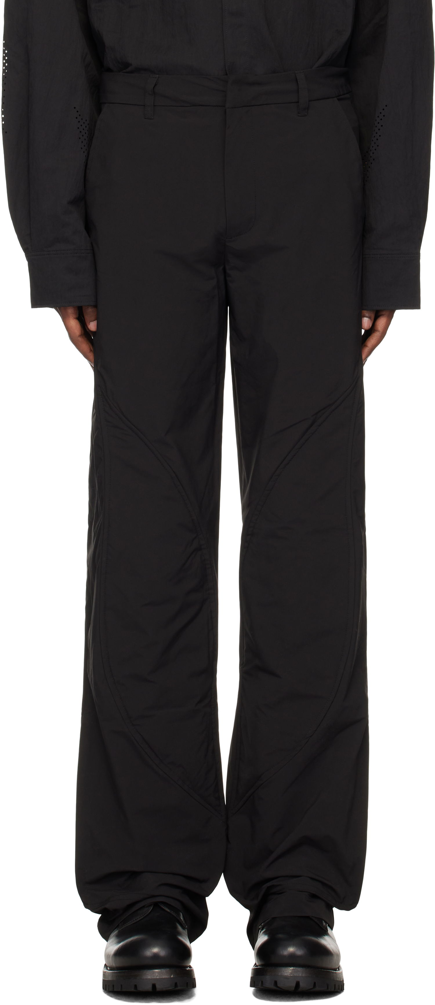 Cargo nohavice HELIOT EMIL Concordance Puffed Cargo Pants Čierna | HE_M_10_108_BLK01, 0