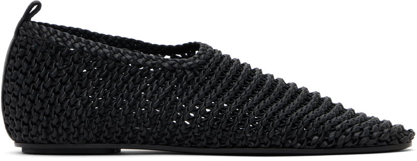 Oblečenie TOTEME TOTEME Woven Leather Ballerina Flats Čierna | 252-WAS2358-LE0134