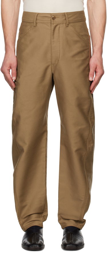 Cargo nohavice LEMAIRE LEMAIRE Twisted Workwear Trousers Hnedá | PA1161 LF1300, 0