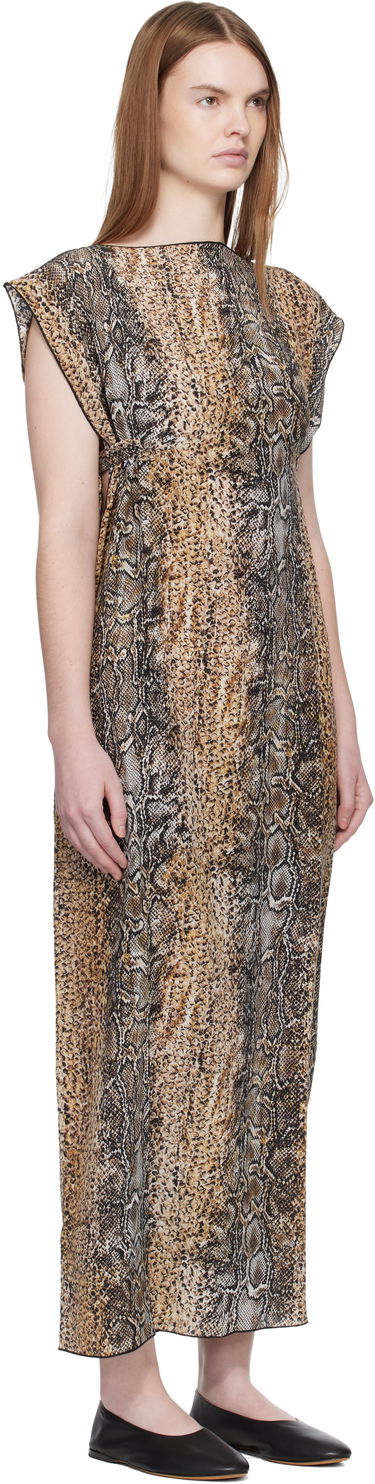Šaty Baserange Rema Snakeskin Print Maxi Dress Rôznofarebný | DRRE-SC-WI25, 1