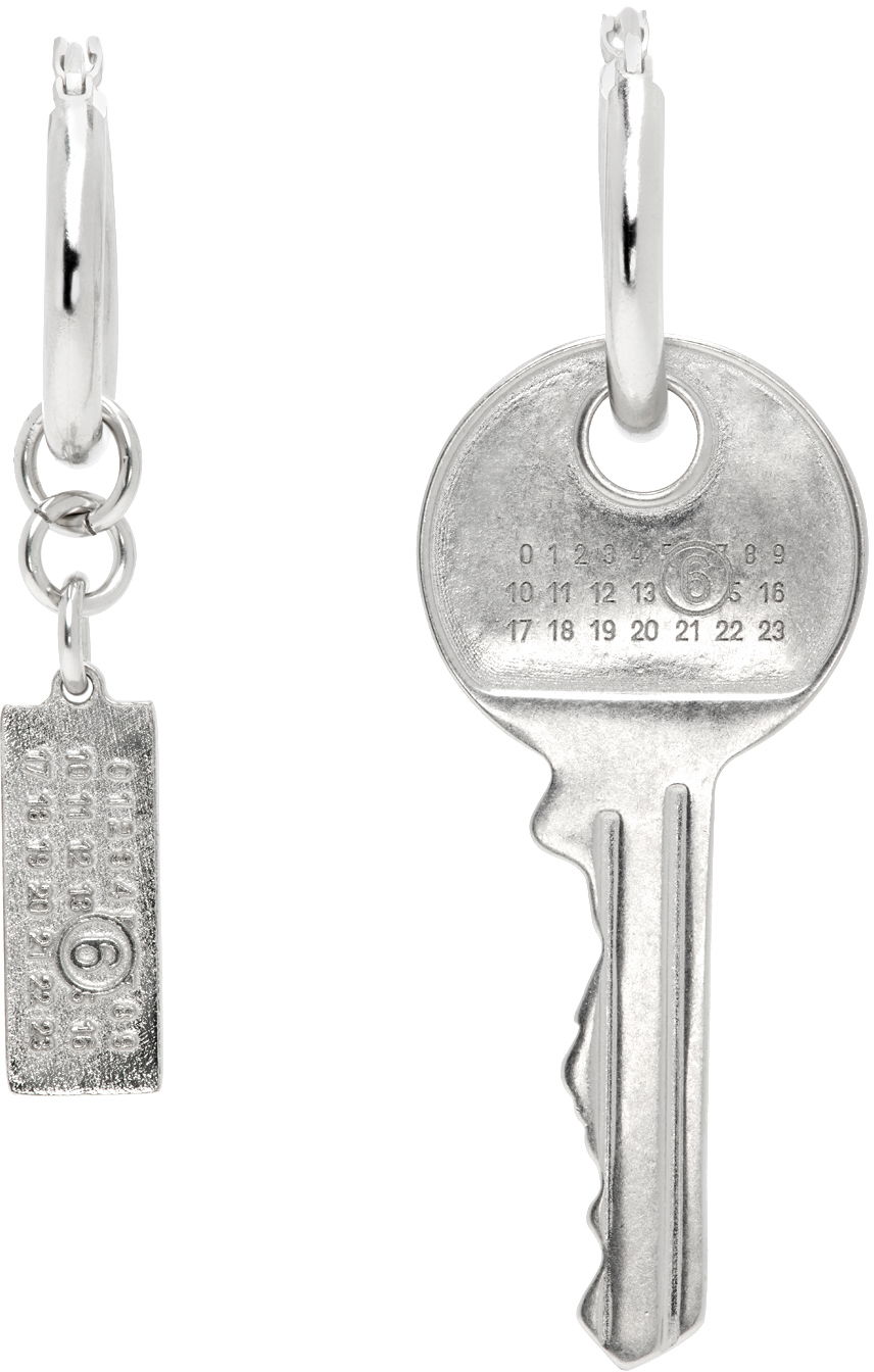 Náušnice Maison Margiela Key Earrings Metalická | SM7VG0075 P7105, 0