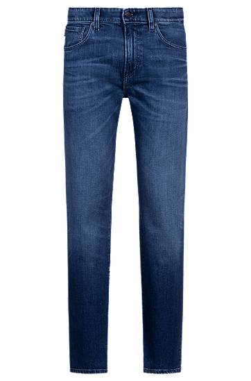 Džínsy BOSS Maine Regular-Fit Comfort-Stretch Jeans Modrá | 50537821, 0