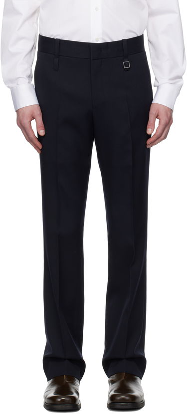 Nohavice WOOYOUNGMI Wooyoungmi Slim Straight Trousers Navy | W251PT01, 0